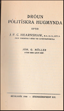 Þróun pólitískra hugmynda # 40245