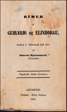 Rímur af Geirarði og Elinborgu # 40364
