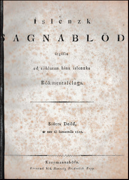 Íslenzk sagnablöð 6. - 7. deild # 40444