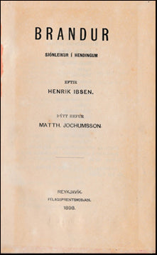 Brandur. Sjónleikur í hendingum # 40473