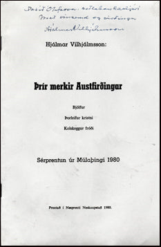 Þrír merkir Austfirðingar # 40569