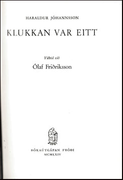 Klukkan var eitt # 40571