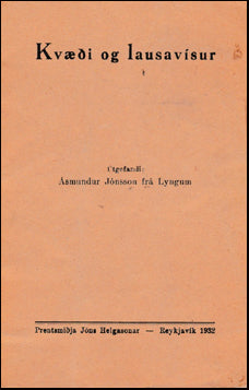 Kvæði og lausavísur # 40742