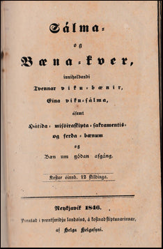 Sálma- og Bæna-kver # 40947