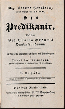 Sjö Prédikanir útaf þeim Siø Lífsins Ordum # 41064