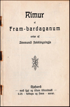 Rímur af Fram-bardaganum # 41259