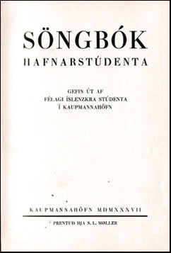 Söngbók Hafnarstúdenta # 41561