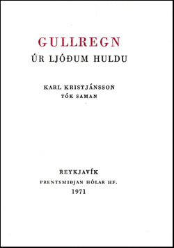 Gullregn úr ljóðum Huldu # 62010