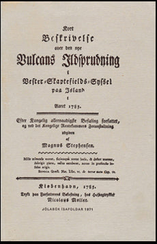 Kort Beskrivelse over den nye Vulcans Ildsprudning # 56053