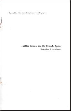 Halldór Laxness and the Icelandic Sagas # 48207