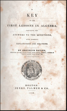 Key to the First Lessons in Algebra # 41976