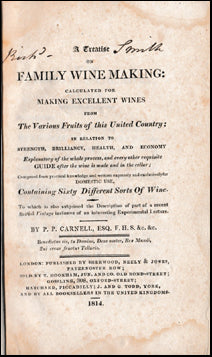A Treatise on Family Wine Making # 42168