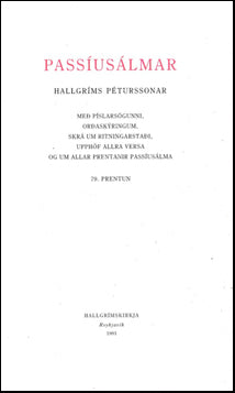 Passíusálmar Hallgríms Péturssonar # 42186