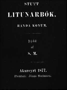 Stutt litunarbók handa konum # 42242