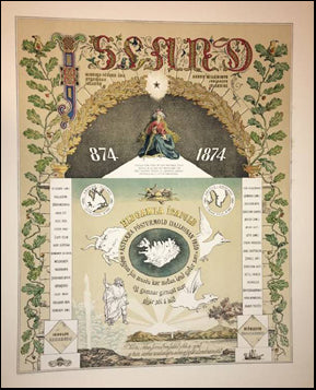 Minningarbréf um 1000 ára byggingu Íslands # 42312