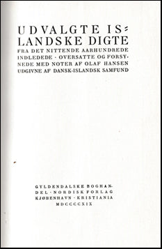 Island Strejflys - Udvalgte islandske digte #42351