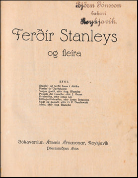Ferðir Stanleys og fleira # 42391