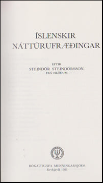 Íslenskir náttúrufræðingar # 42940