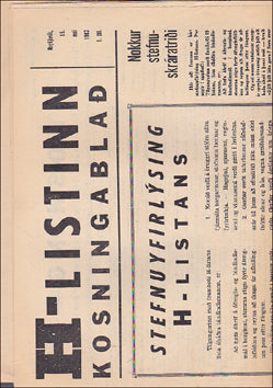 H-listinn. Kosningablað # 43052