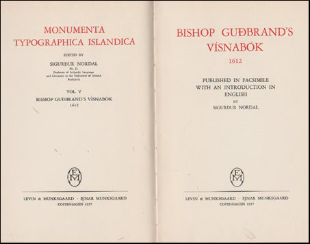 Bishop Guðbrand's Vísnabók 1612 # 43240
