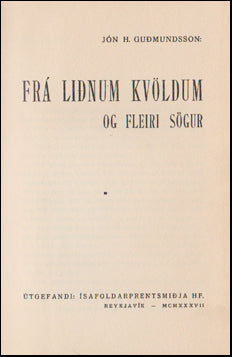 Frá liðnum kvöldum # 43328