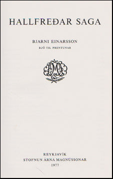 Hallfreðar saga # 66353