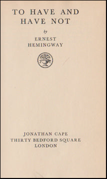 To have and have not # 78402
