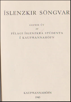 Íslenzkir söngvar # 43778