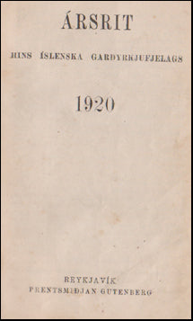 Ársrit Hins íslenzka garðyrkjufélags # 43913
