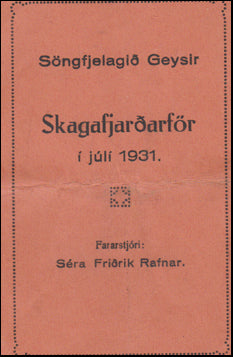 Skagafjarðarför í júlí 1931 # 43955