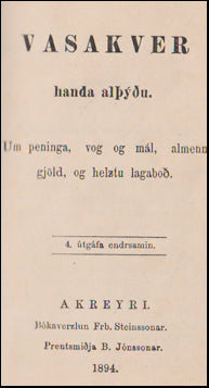 Vasakver handa alþýðu # 43998