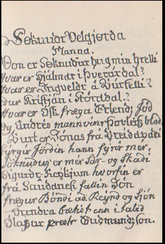 Fáeinir smákveðlingar # 44033