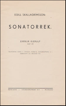 Sonatorrek # 44801