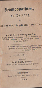 Homøopathien, en Læsebog # 44989