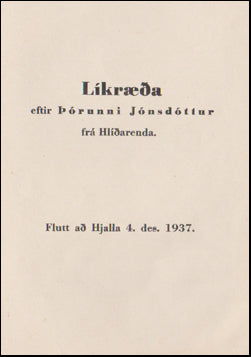 Líkræða eftir Þórunni Jónsdóttur # 45251