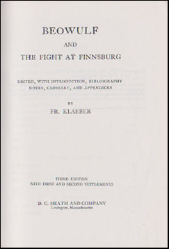 Beowulf and The Fight at Finnsburg # 46219