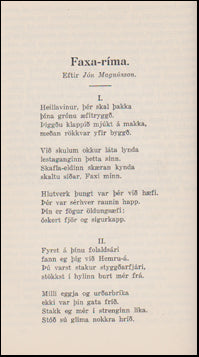 Faxa-ríma # 46189