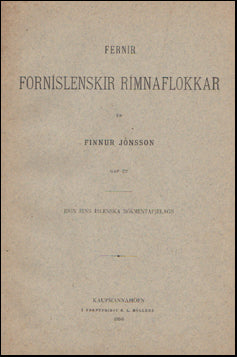 Fernir forníslenskir rímnaflokkar # 83094