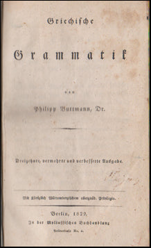 Griechische Grammatik # 46304