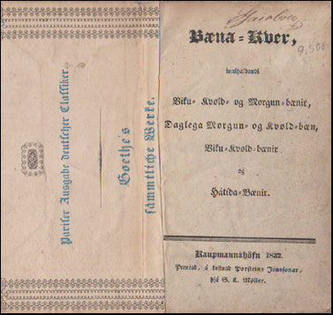 Bæna-Kver, innihaldandi Viku- Kvöld- og Morgun-bænir # 46402
