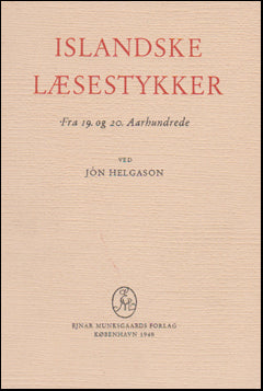 Islandske læsestykker fra 19. og 20. Aarhundrede. # 46646