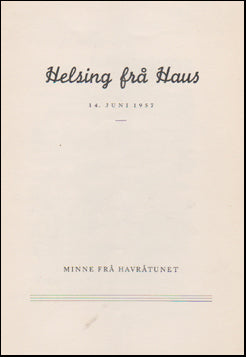 Helsing frå Haus # 46772