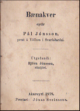 Bænakver Páls á Völlum # 46823