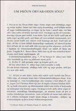 Um þróun Örvar-Odds sögu # 46954
