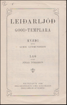 Leiðarljóð Good-Templara # 47043