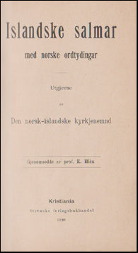 Islandske salmer med norsk ordtydningar # 47091