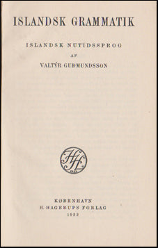 Islandsk Grammatik # 47538