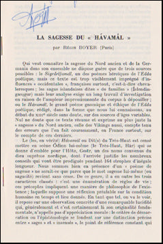 La sagesse du Hávamál # 47722