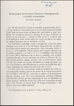 Brudstykker af Christiern Pedersens Jærtegnspostil # 47735