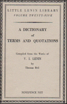 A Dictionary of Terms and Quotations # 47760